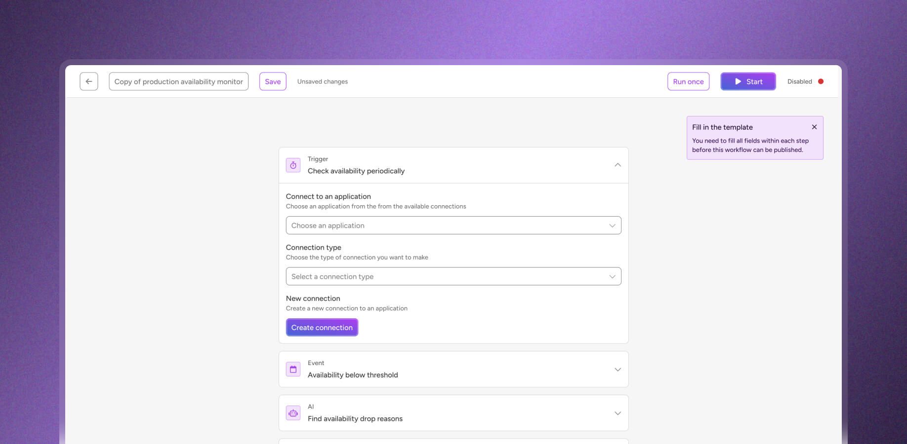 Workflow Builder Interface
